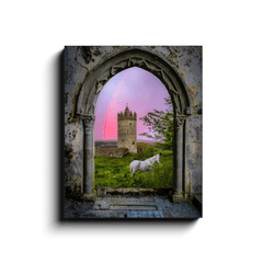 Canvas Wrap - Medieval Castle in the County Clare Countryside - James A. Truett - Moods of Ireland - Irish Art