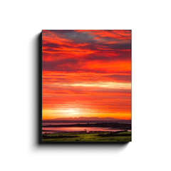 Canvas Wrap - Spectacular Irish Sunrise over Shannon Estuary, County Clare - James A. Truett - Moods of Ireland - Irish Art