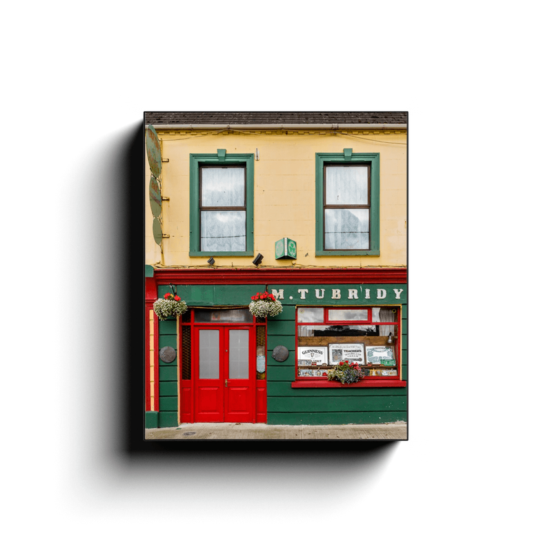 Canvas Wrap - Tubridy's Pub and B&B in Cooraclare, County Clare - James A. Truett - Moods of Ireland - Irish Art