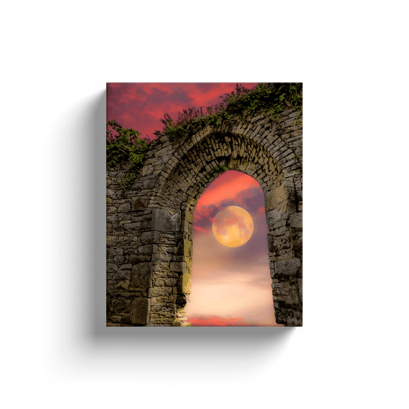 Canvas Wrap - Wolf Moon at Sunrise over County Clare - James A. Truett - Moods of Ireland - Irish Art