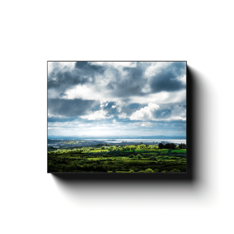 Canvas Wrap - Dark Skies over County Clare's Fergus Estuary near Ennis - James A. Truett - Moods of Ireland - Irish Art