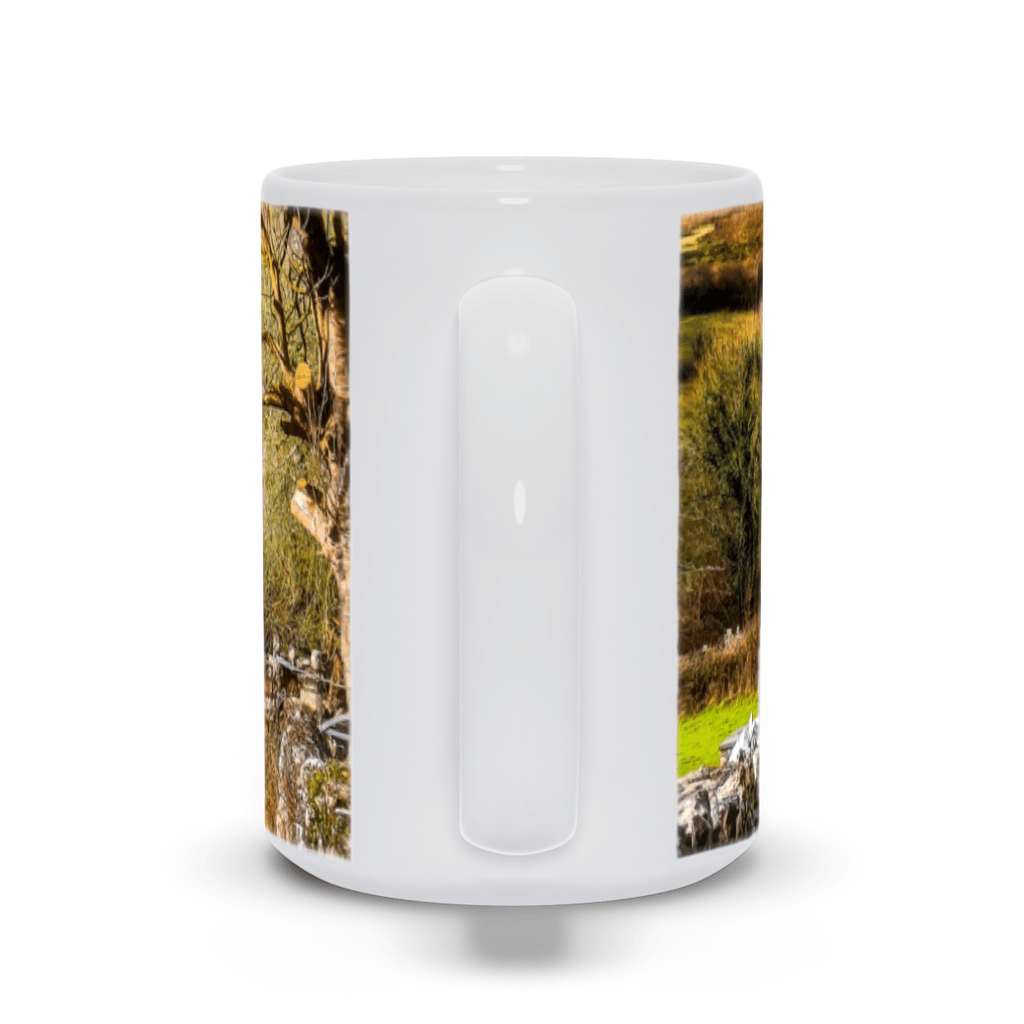 Ceramic Mug - 12th Century High Cross and Church Ruins in Ireland's County Clare - James A. Truett - Moods of Ireland - Irish Art