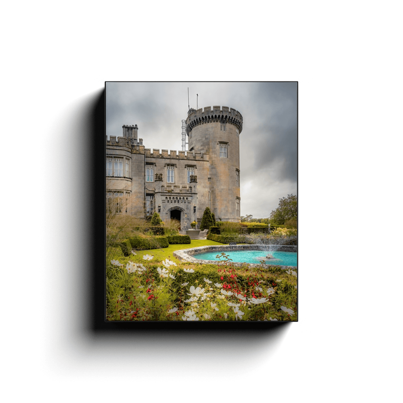 Canvas Wrap - Side entrance and Garden, Dromoland Castle, County Clare - James A. Truett - Moods of Ireland - Irish Art