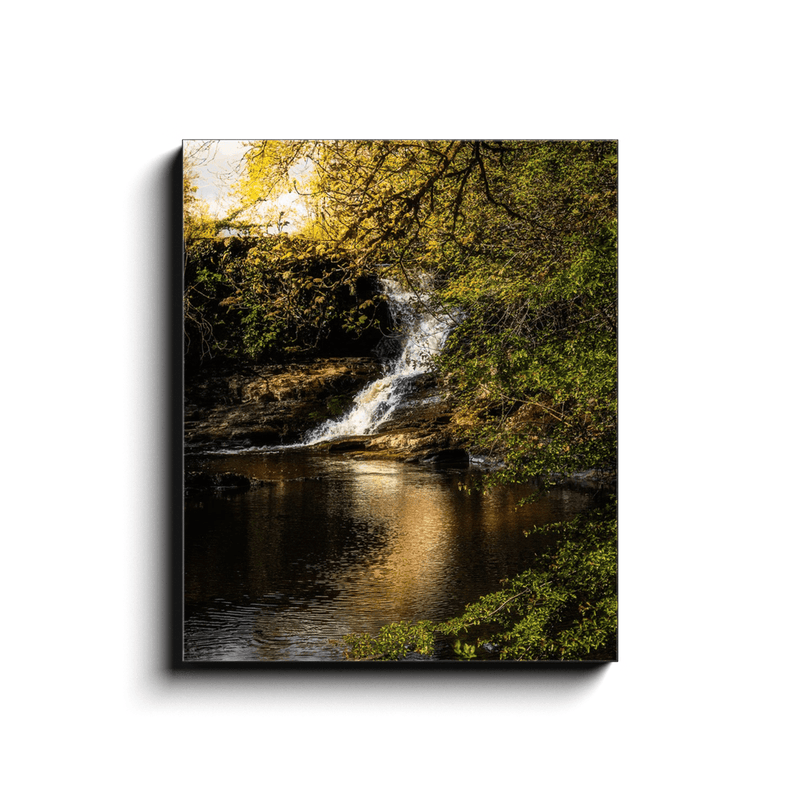 Canvas Wrap - Tranquil Bluebell Falls at Clondegad, County Clare - James A. Truett - Moods of Ireland - Irish Art