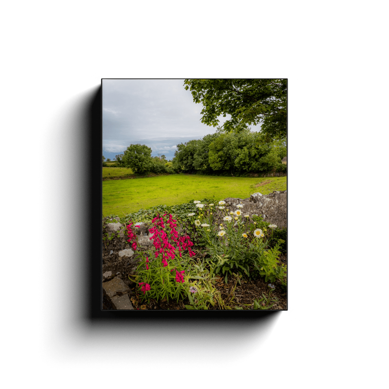 Canvas Wrap - Kildysart Field and Flowers, County Clare - James A. Truett - Moods of Ireland - Irish Art