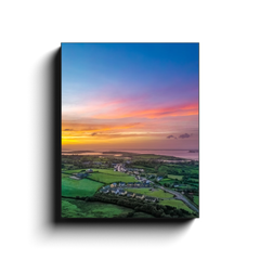 Canvas Wrap - Blue Sky over Sunrise, Kildysart, County Clare - James A. Truett - Moods of Ireland - Irish Art