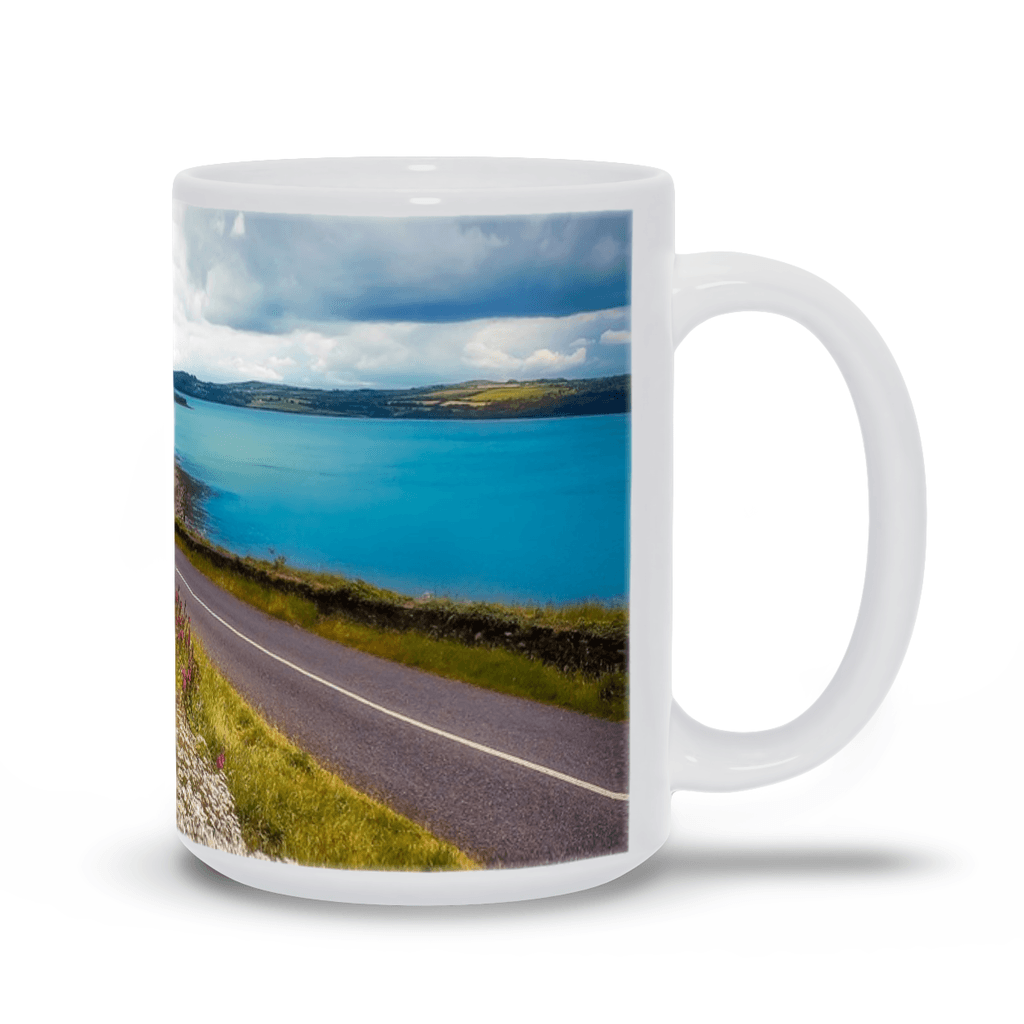 Ceramic Mug - Field of blooms along Shannon Estuary, County Clare - James A. Truett - Moods of Ireland - Irish Art