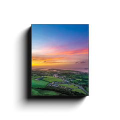 Canvas Wrap - Blue Sky over Sunrise, Kildysart, County Clare - James A. Truett - Moods of Ireland - Irish Art