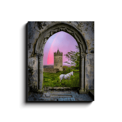 Canvas Wrap - Medieval Castle in the County Clare Countryside - James A. Truett - Moods of Ireland - Irish Art