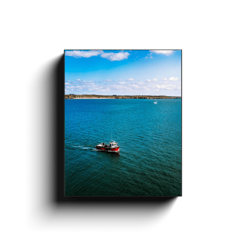 Canvas Wrap - Fishing Vessel on Carrigaholt Bay, County Clare - James A. Truett - Moods of Ireland - Irish Art