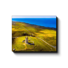 Canvas Wrap - Wild Atlantic Coast and Doonagore Castle, County Clare - James A. Truett - Moods of Ireland - Irish Art