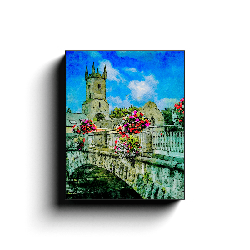 Canvas Wrap - Ennis Friary in Summer - James A. Truett - Moods of Ireland - Irish Art