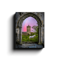 Canvas Wrap - Medieval Castle in the County Clare Countryside - James A. Truett - Moods of Ireland - Irish Art