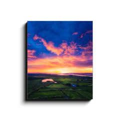 Canvas Wrap - Sunrise over Ballylean Lake and the Shannon Estuary, County Clare - James A. Truett - Moods of Ireland - Irish Art