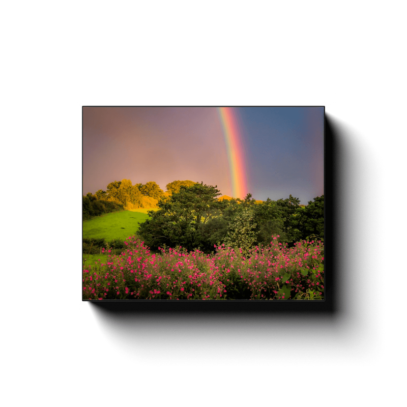 Canvas Wrap - County Clare Rainbow and Wildflowers - James A. Truett - Moods of Ireland - Irish Art